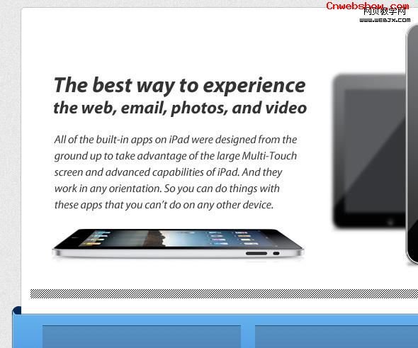 <a href=http://www.cnwebshow.com/http://www.cnwebshow.com/edu/photoshop/ target=_blank class=infotextkey>Photoshop</a><a href=http://www.cnwebshow.com/edu/Dreamweaver/ target=_blank class=infotextkey>ҳ</a>̳:ˬipadҳ_webjx.com
