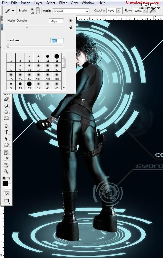 <a href=http://www.cnwebshow.com/http://www.cnwebshow.com/edu/photoshop/ target=_blank class=infotextkey>Photoshop</a>ϳѤؼЧ:Tron廭_webjx.com