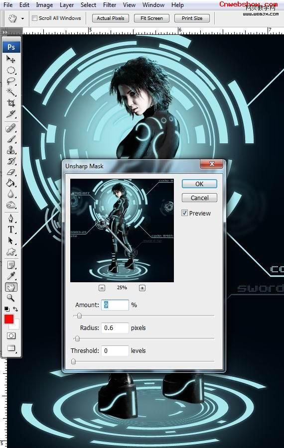 <a href=http://www.cnwebshow.com/http://www.cnwebshow.com/edu/photoshop/ target=_blank class=infotextkey>Photoshop</a>ϳѤؼЧ:Tron廭_webjx.com