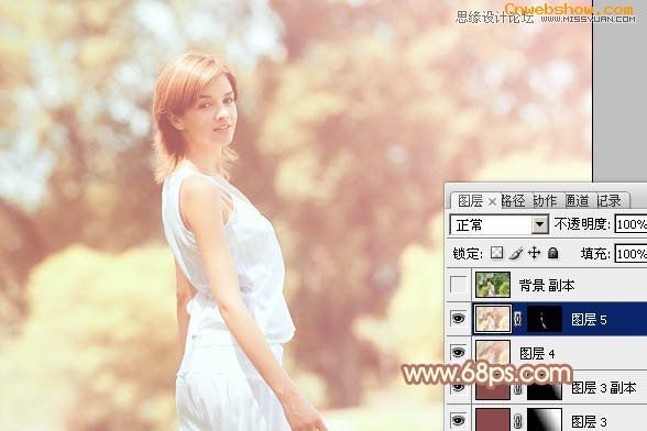 <a href=http://www.cnwebshow.com/http://www.cnwebshow.com/edu/photoshop/ target=_blank class=infotextkey>Photoshop</a>给国外外景人像添加朦胧黄色调,PS教程