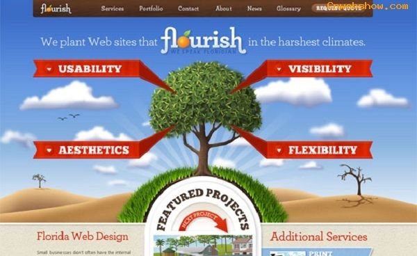<a href=http://www.cnwebshow.com/edu/Dreamweaver/ target=_blank class=infotextkey>css</a>վ<a href=http://www.cnwebshow.com target=_blank class=infotextkey>ҳ</a>:floridaflourish
