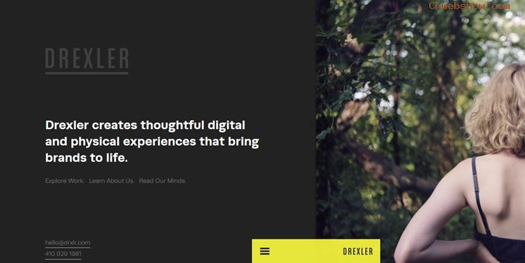 Drexler homepage clean web design modern responsive web inspiration