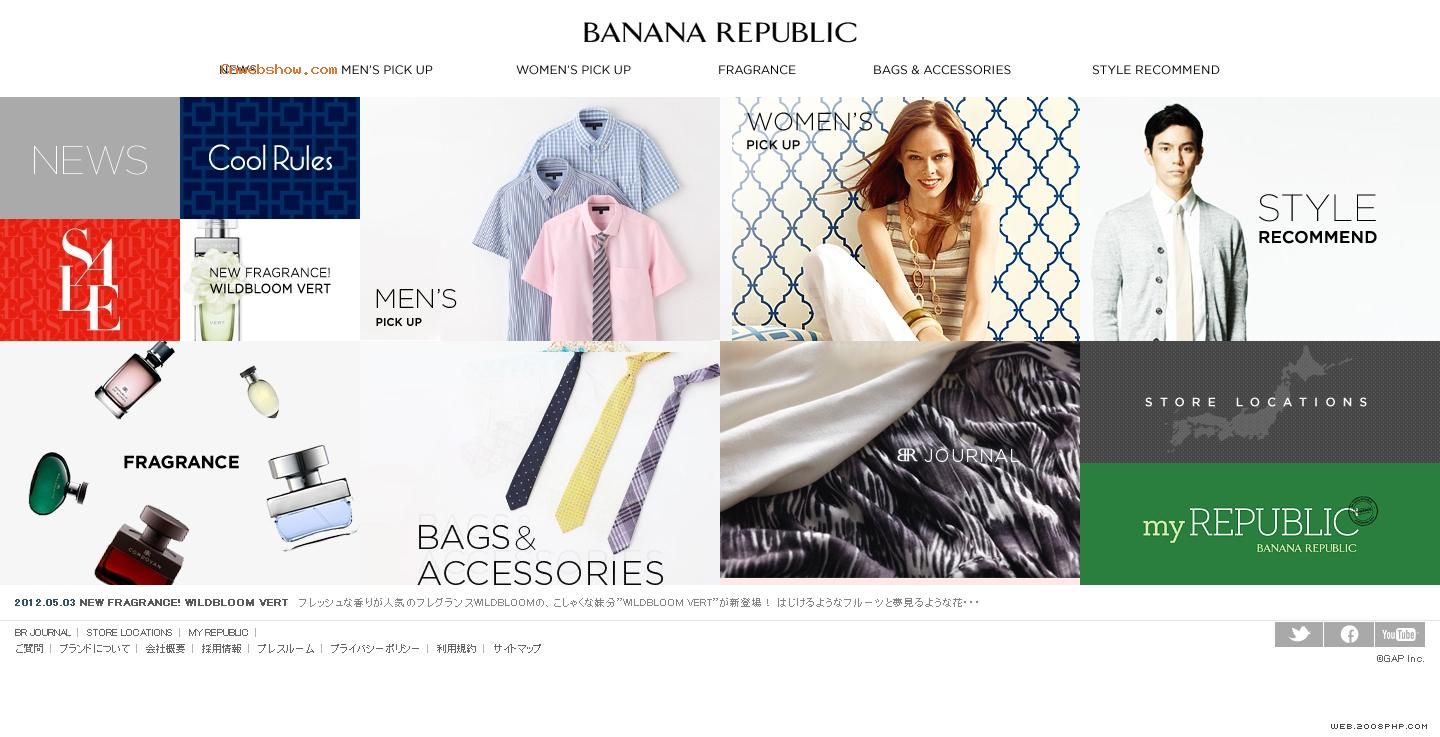 美国GAP集团旗下Bananarepublic香蕉共和国奢侈品服饰品牌日本官方网站！比较偏向贵族风格，同时设计款式较为流行新颖，同时属于中高价位。为美国大众普遍接受且喜欢的品牌之一。！优秀精美<a href=http://www.cnwebshow.com target=_blank class=infotextkey><a href=http://www.cnwebshow.com target=_blank class=infotextkey>网页欣赏</a></a>,欧美<a href=http://www.cnwebshow.com target=_blank class=infotextkey>网页设计</a>欣赏,欧美网站设计欣赏,中国设计秀