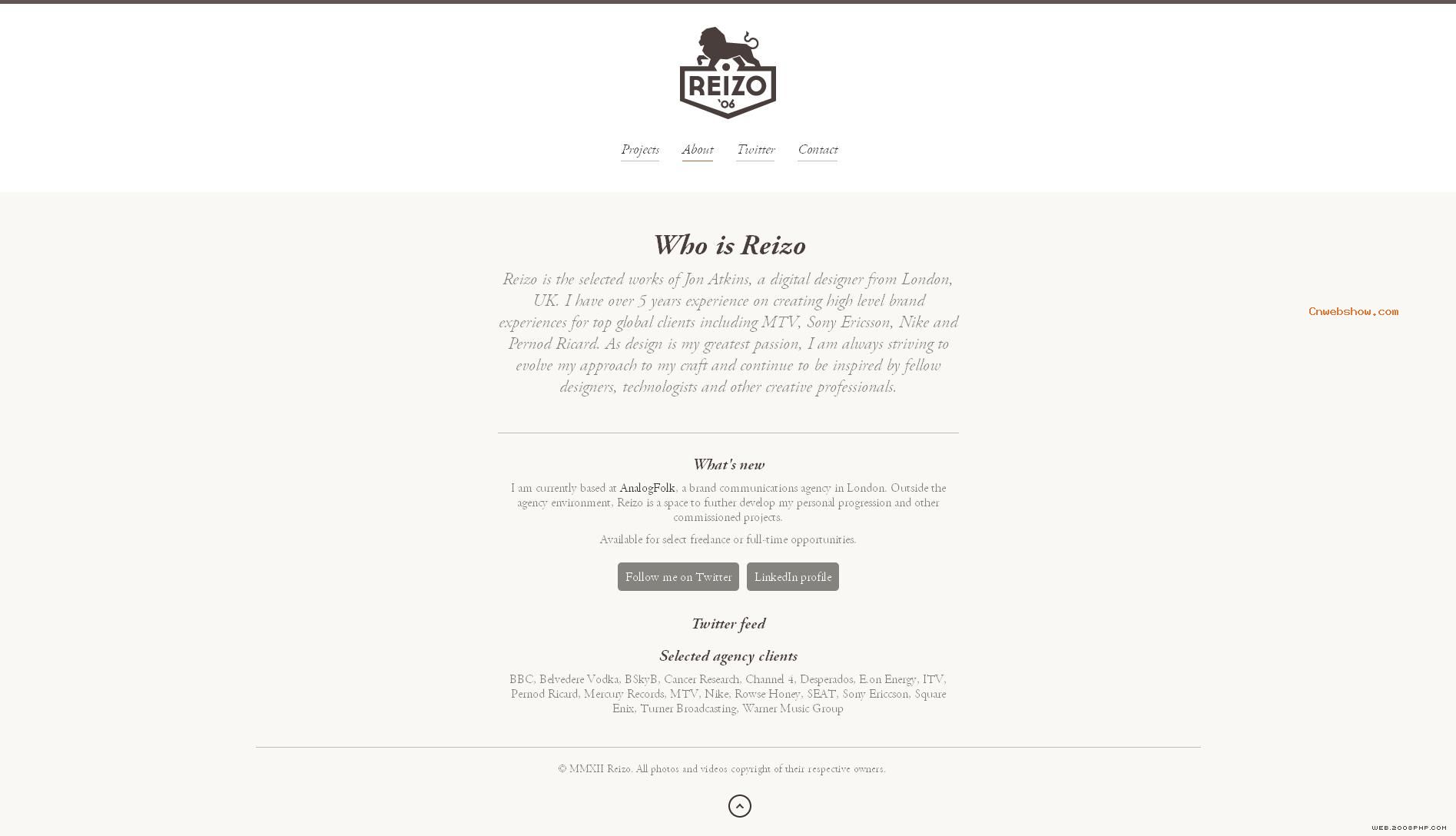 һ������Ӣ���׶ص��������ʦ<a href=http://www.cnwebshow.com/web/geren/ target=_blank class=infotextkey>������վ</a>-����5��ľ��飬�����߲�ε�Ʒ�����飬ȫ�򶥼��ͻ�����MTV�����ᰮ���ţ��Ϳ˺ͱ������ӣ�Pernod Ricard����������������������飬��һֱ��Ŭ����չ���õ��˸�λ���ʦ��������Ա����������רҵ��ʿ�������������㾫��<a href=http://www.cnwebshow.com target=_blank class=infotextkey><a href=http://www.cnwebshow.com target=_blank class=infotextkey>��ҳ����</a></a>,ŷ��<a href=http://www.cnwebshow.com target=_blank class=infotextkey>��ҳ���</a>����,ŷ����վ�������,�й������