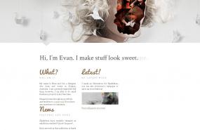 悉尼网页平面设计师Evan Bohringer个人网站