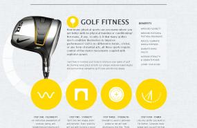高尔夫健身教练个人网站设计欣赏