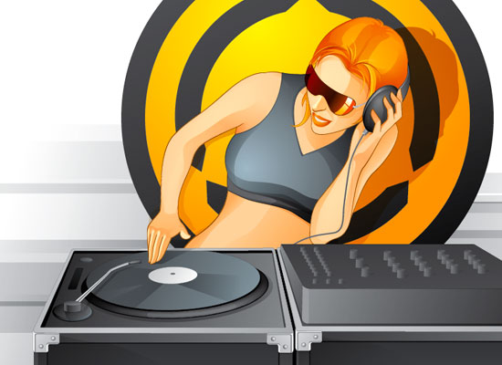 DJ closeup image