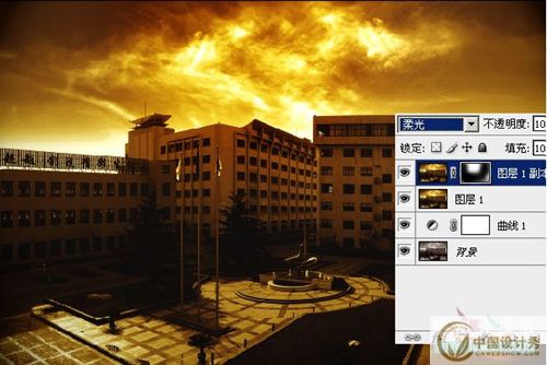 Photoshop��Ƭ�ϳ�������Ʊ�����Ч���й����������ѧԺ�Ƽ�