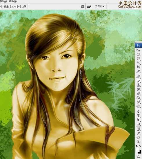 Photoshop���廭�����Ů����