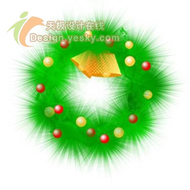 美丽的"圣诞花环"是这么做出来的