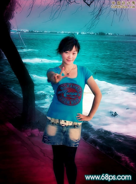 Photoshop��������������Ƭ������ɫ��