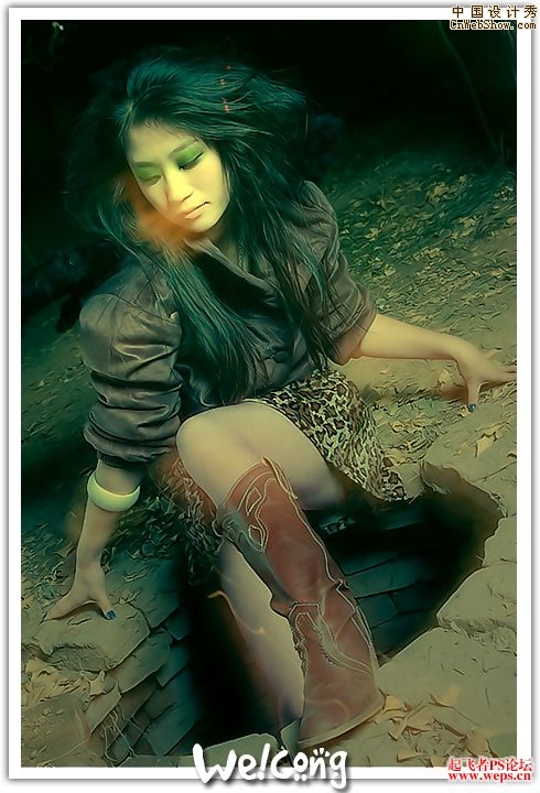 Photoshopͨ����ɫ����ɫ��MM��Ƭ