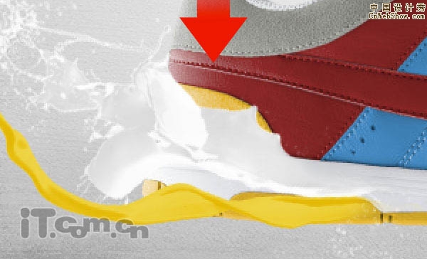 Photoshop打造流体艺术运动鞋海报